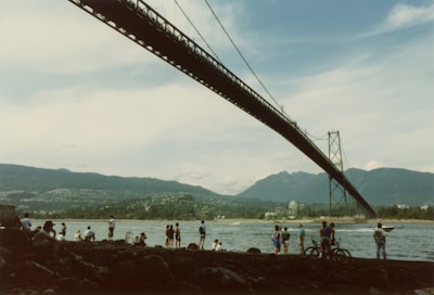 Walk across the suspension bridge