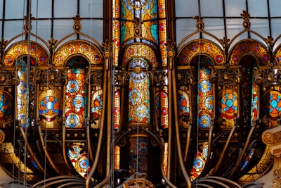 Admire stained glass and architecture