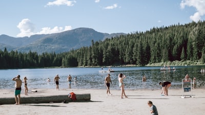 Swimming in the lakes