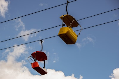 Riding the Skyride gondola