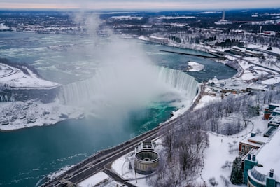 Boat tour into the falls basin