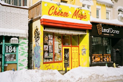 Browse specialty cheese and baked goods