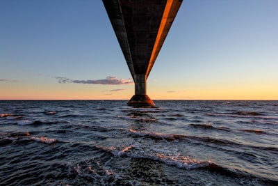 Photography of the bridge and strait