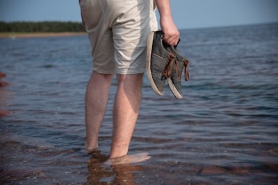Swimming in warm shallow waters