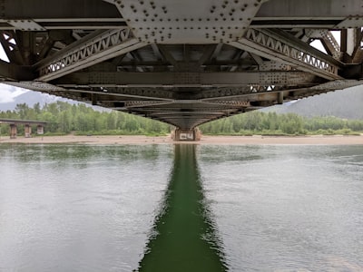 Suspension bridge crossing