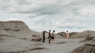 Family sightseeing stop