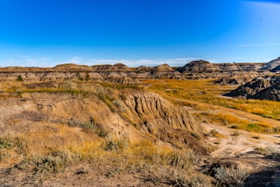Photographing the badlands course scenery