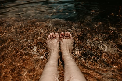 Relaxing by the water