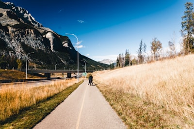 Cycling nearby roads