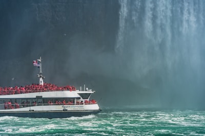 Board a close-in falls cruise