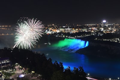 Enjoy nighttime illumination and fireworks views